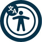 A blue and white logo with a person in a circleAI-generated content may be incorrect.